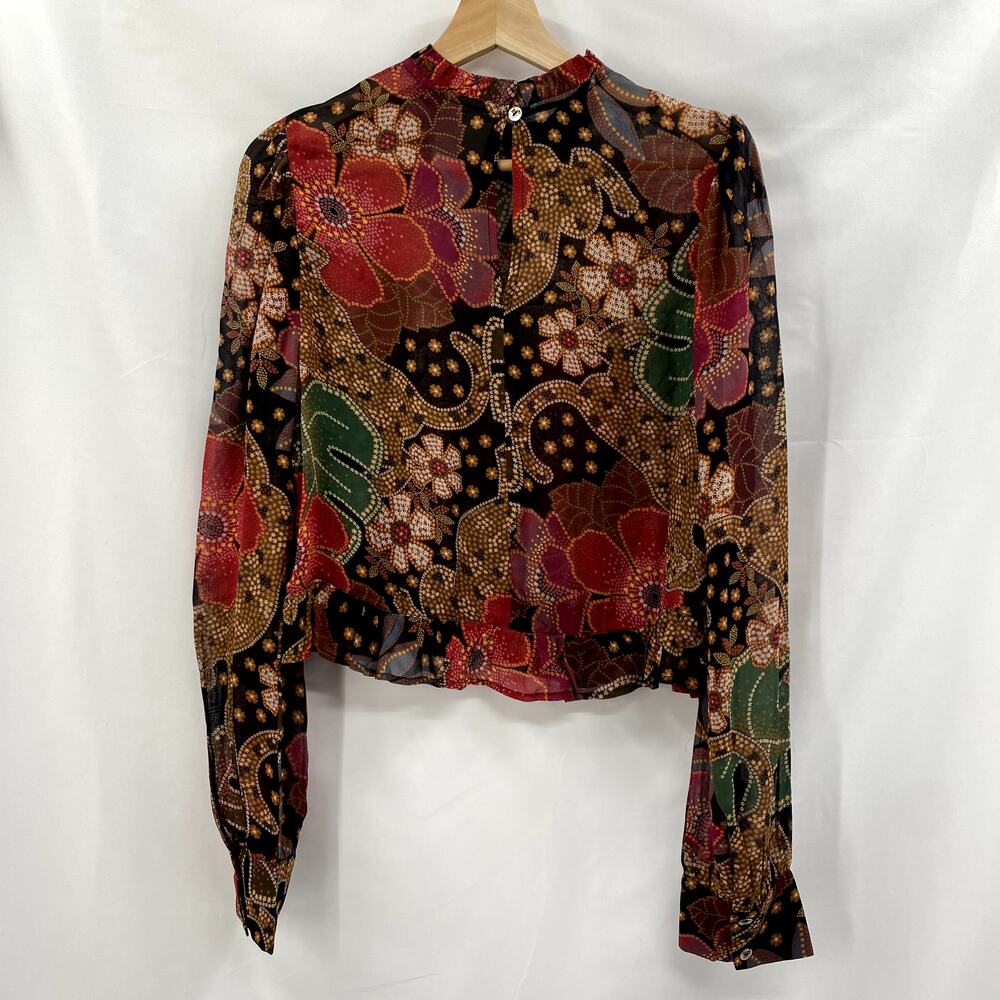 Farm Rio Floral Long Sleeve Blouse - Picture 5 of 5